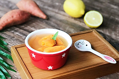 寶寶便秘食譜-酸甜檸檬紅薯湯